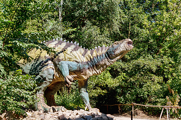 Image showing prehistoric dinosaur in nature environment