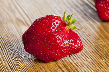 Image showing red ripe strawberry