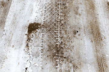 Image showing Road under the snow