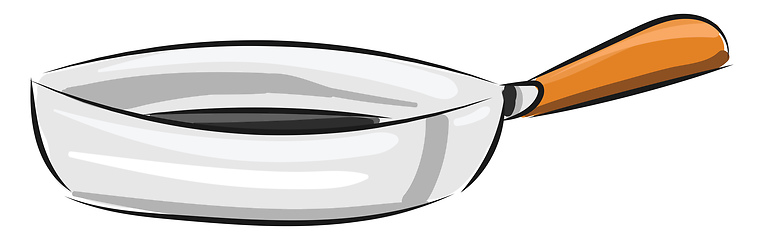 Image showing Image of brazier - fry pan, vector or color illustration.