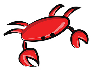 Image showing Image of crab, vector or color illustration.