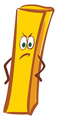 Image showing French fry, vector or color illustration.