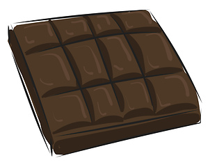 Image showing Image of chocolate - milk chocolate, vector or color illustratio