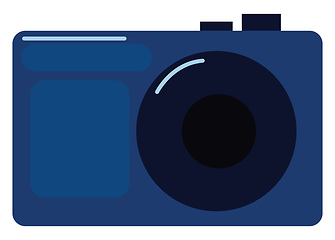 Image showing Image of blue camera, vector or color illustration.