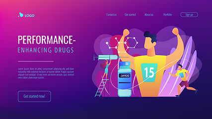 Image showing Doping test concept landing page.