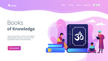 Image showing Hinduism concept landing page.