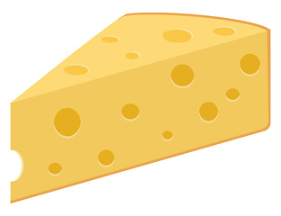 Image showing Image of cheese, vector or color illustration.