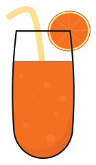 Image showing Image of cold juice, vector or color illustration.