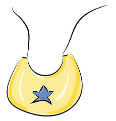 Image showing Image of baby apron, vector or color illustration.