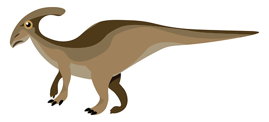 Image showing Image of charonosaurus dinosaur, vector or color illustration.