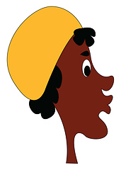 Image showing Yellow hat, vector or color illustration.