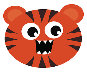 Image showing Tiger, vector or color illustration.