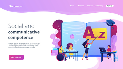 Image showing Inclusive education concept landing page