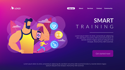 Image showing Smart training concept landing page.