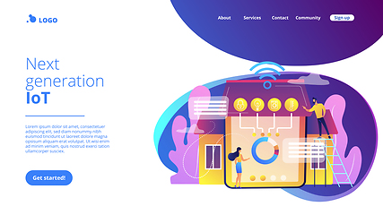 Image showing Smart home 2.0 concept landing page.
