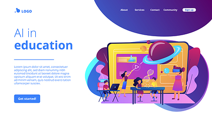 Image showing Smart spaces concept landing page