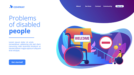 Image showing Inaccessible environments concept landing page