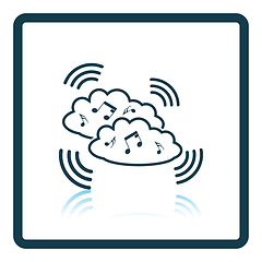 Image showing Music cloud icon