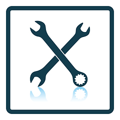 Image showing Crossed wrench  icon