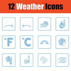 Image showing Set of weather icons