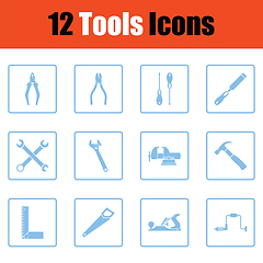 Image showing Set of tools icons