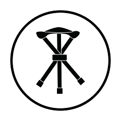 Image showing Icon of Fishing folding chair