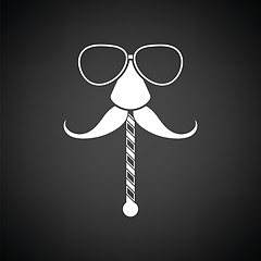 Image showing Glasses and mustache icon