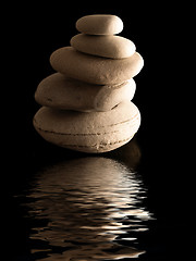 Image showing Zen stones pile