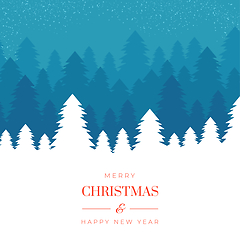 Image showing Greeting card for ad. Concept of Christmas, 2021 New Year\'s, winter mood, holidays. Copyspace, postcard.