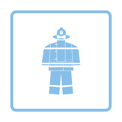 Image showing Fire service uniform icon