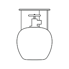 Image showing Icon of camping gas container