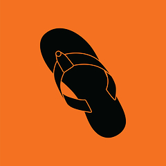 Image showing Flip flop icon