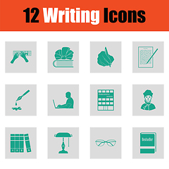 Image showing Set of Writing icons