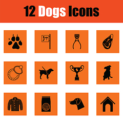 Image showing Dogs icon set