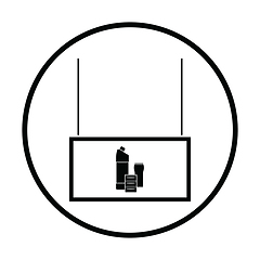 Image showing Household chemicals market department icon