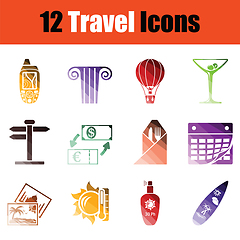 Image showing Travel icon set