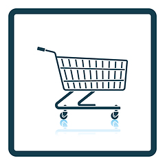 Image showing Supermarket shopping cart icon