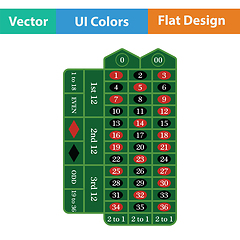 Image showing Roulette table icon