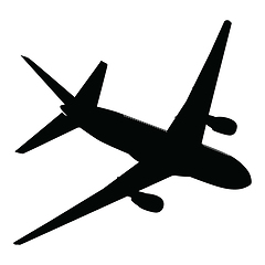 Image showing Airplane silhouette