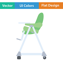 Image showing Baby high chair icon