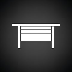 Image showing Boss office table icon