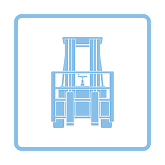 Image showing Warehouse forklift icon