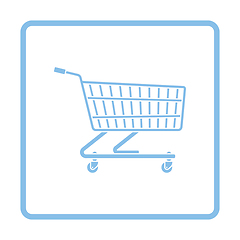 Image showing Supermarket shopping cart icon