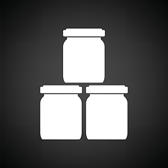 Image showing Baby glass jars icon