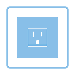 Image showing USA electrical socket icon