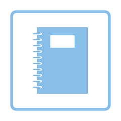 Image showing Exercise book with pen icon