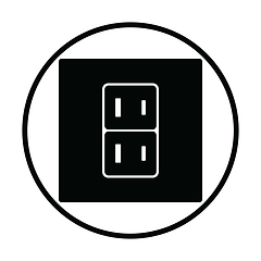 Image showing Japan electrical socket icon