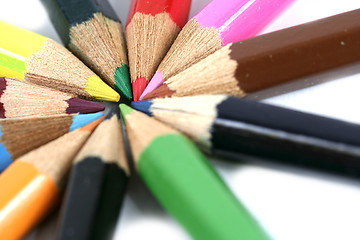 Image showing Close-up pencil.