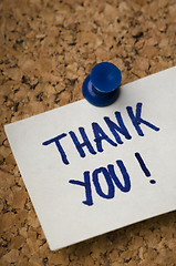 Image showing Thank you sticker
