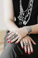 Image showing Stylish female hands